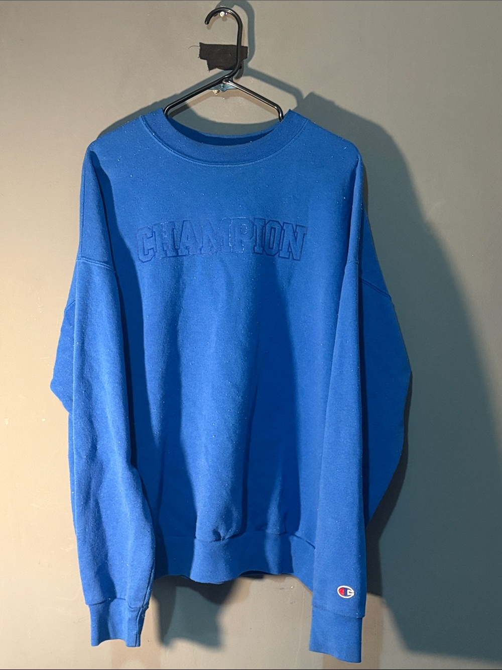 Champion Royal Blue Embroidered Crewneck Sweatshirt
